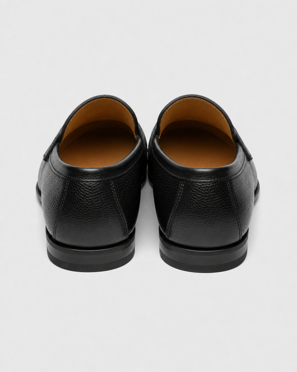Black driving heel view
