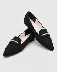 Pair of black flat