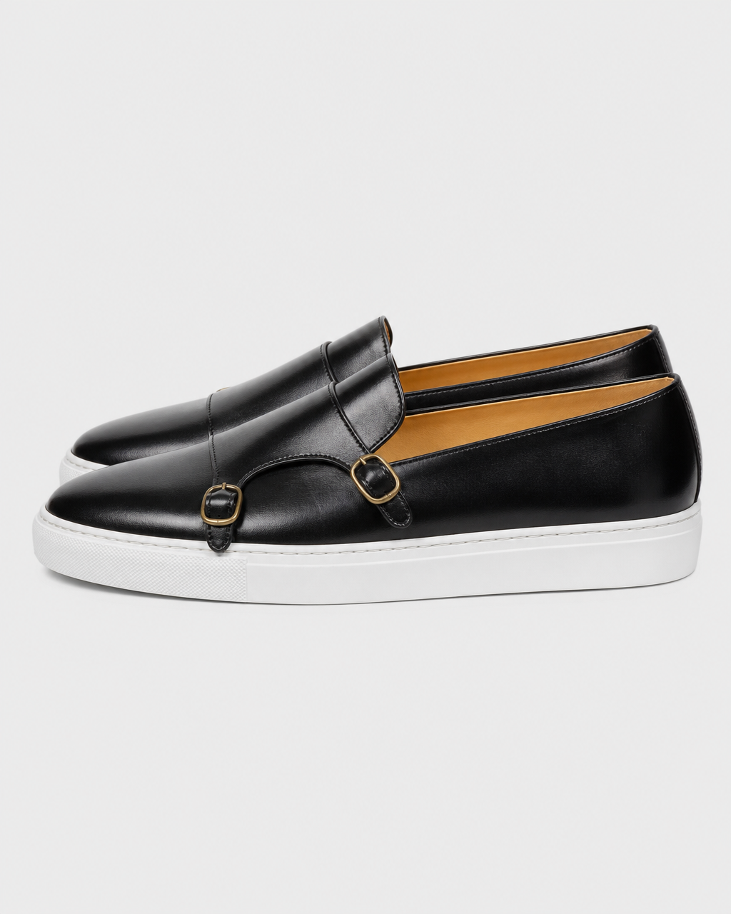 Black monk side view