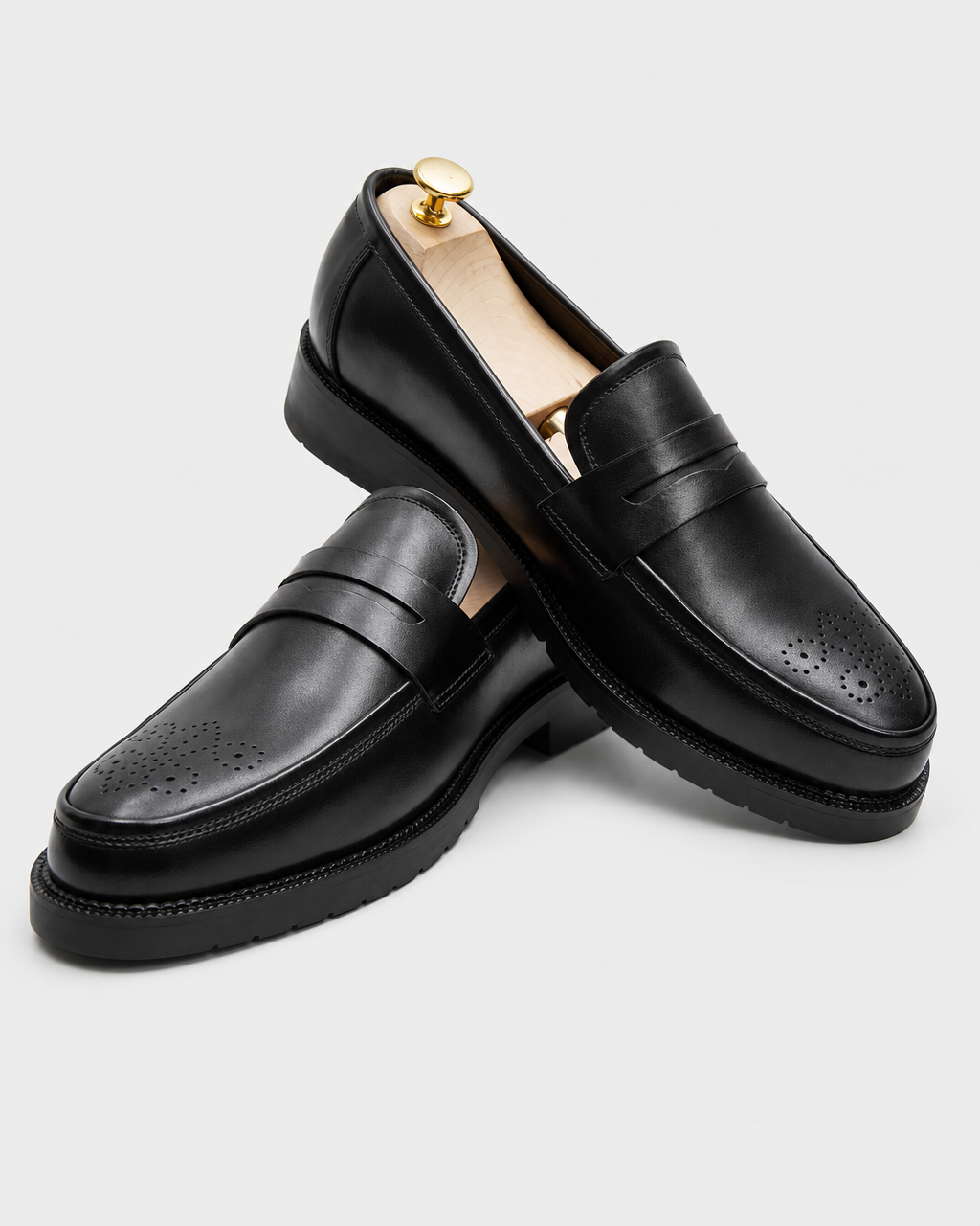 Pair of black penny