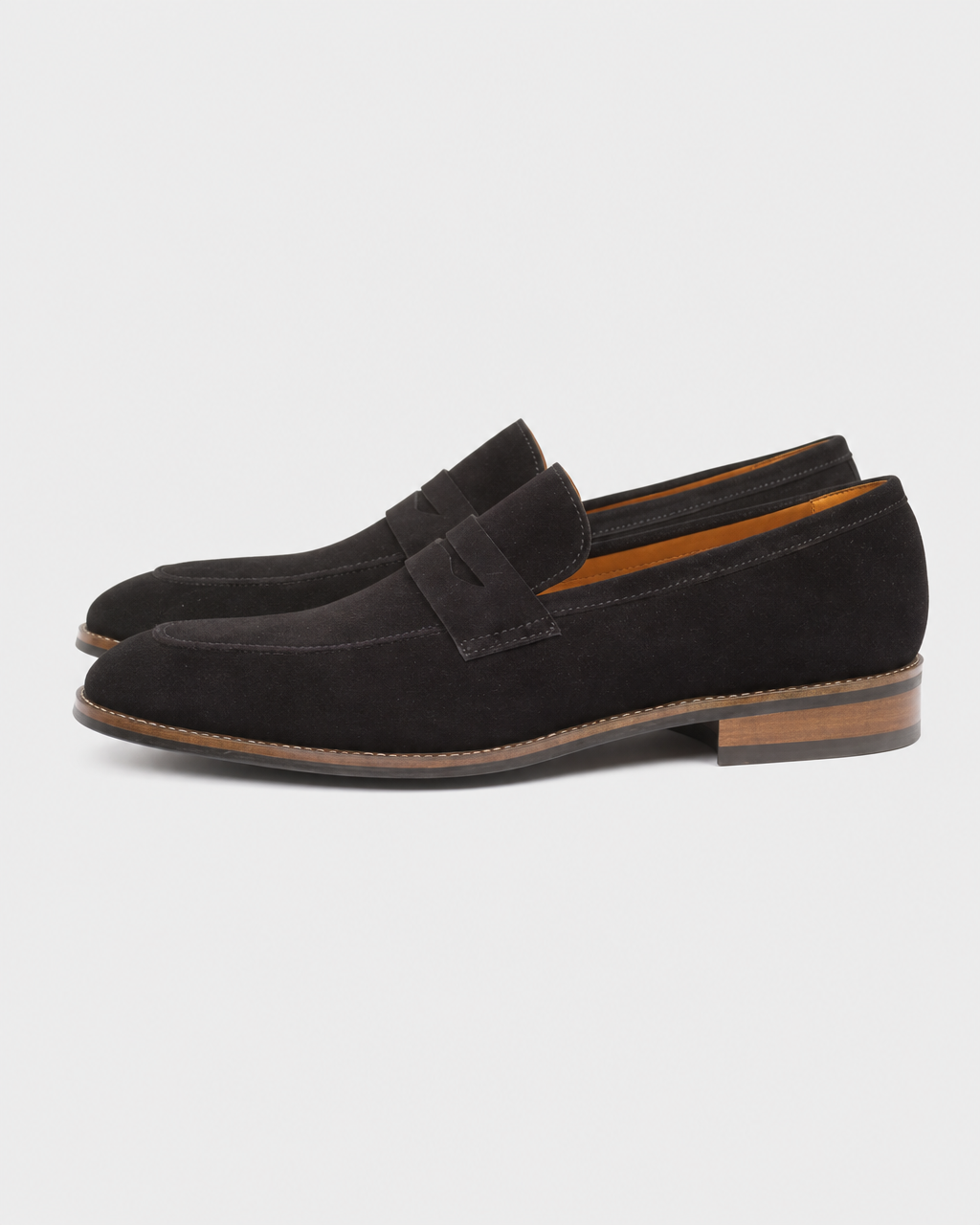 Black penny side view