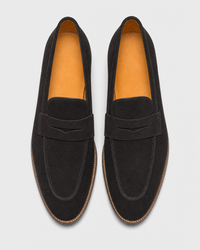 Black penny top view