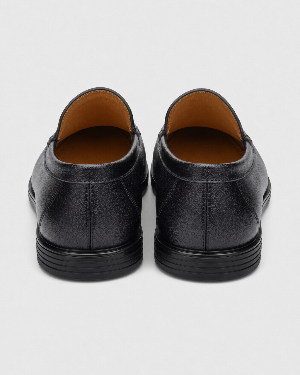 Black slip on heel view