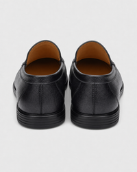 Black slip on heel view