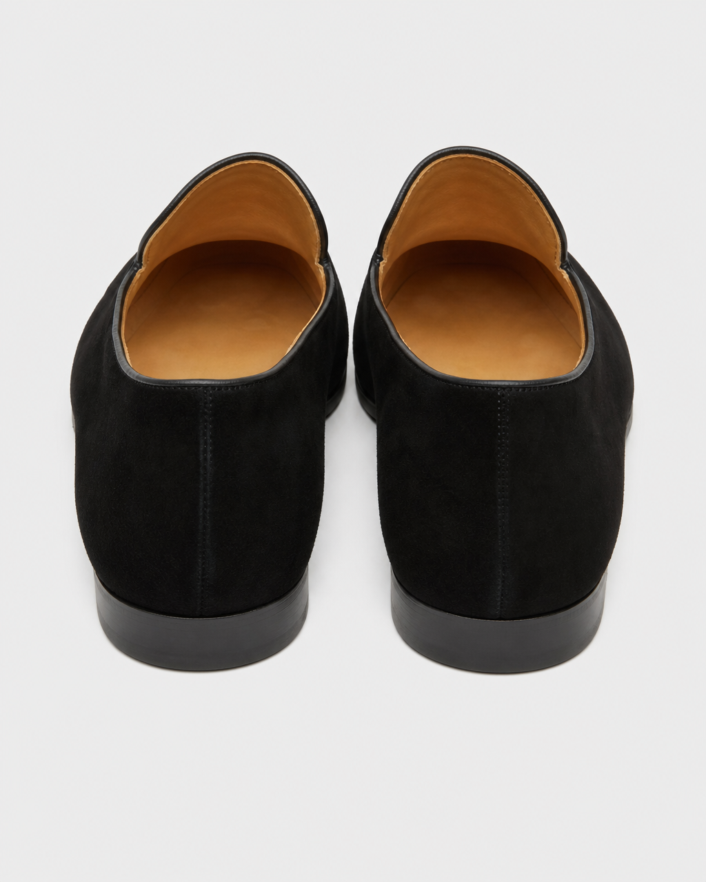 Black slip on heel view