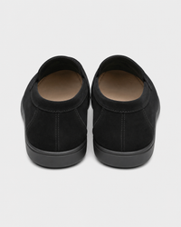 Black slip on heel view