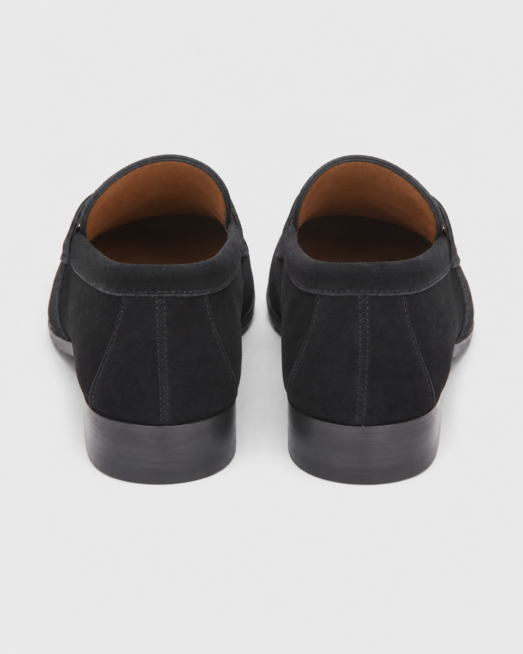 Black slip on heel view