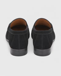 Black slip on heel view