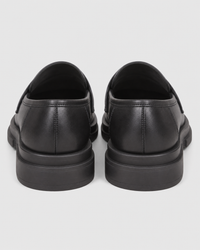 Black slip on heel view