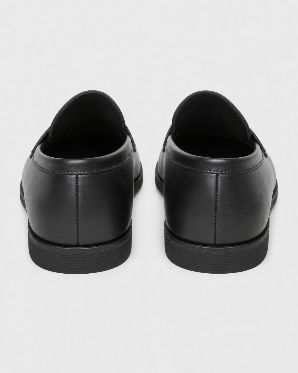 Black slip on heel view