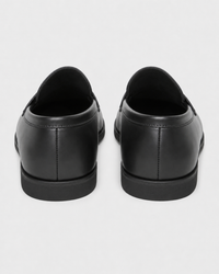 Black slip on heel view