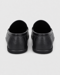 Black slip on heel view