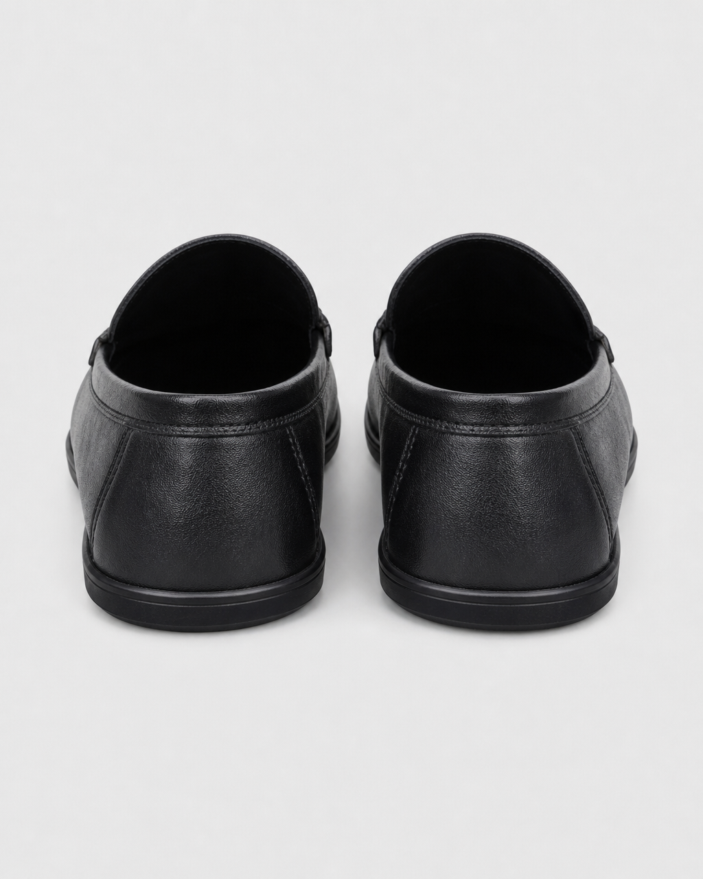 Black slip on heel view