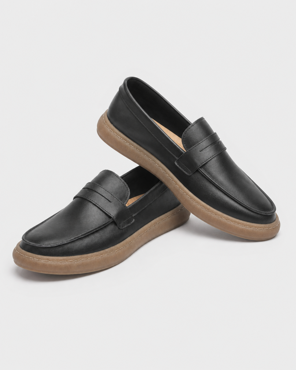 Pair of black slip on