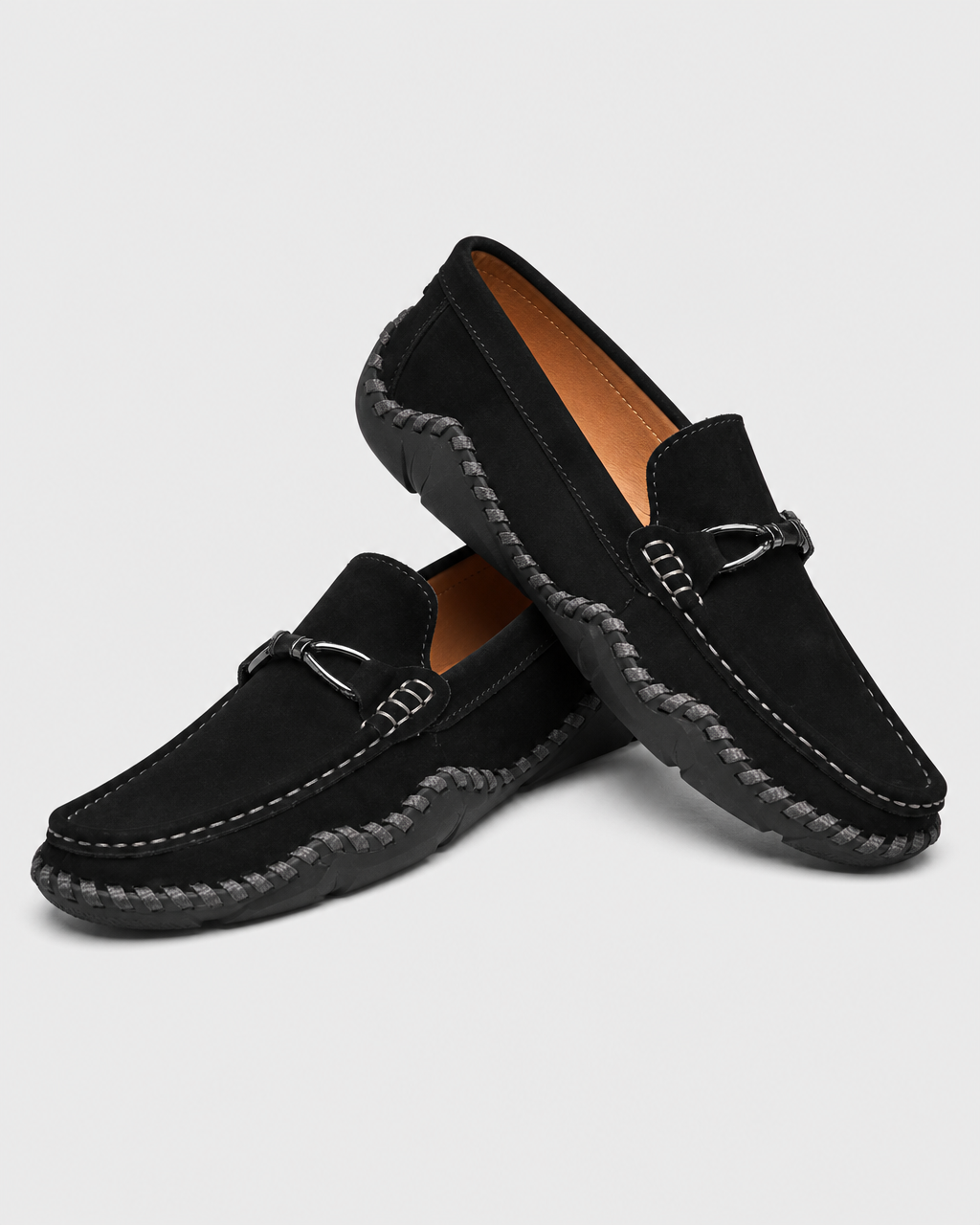 Pair of black slip on
