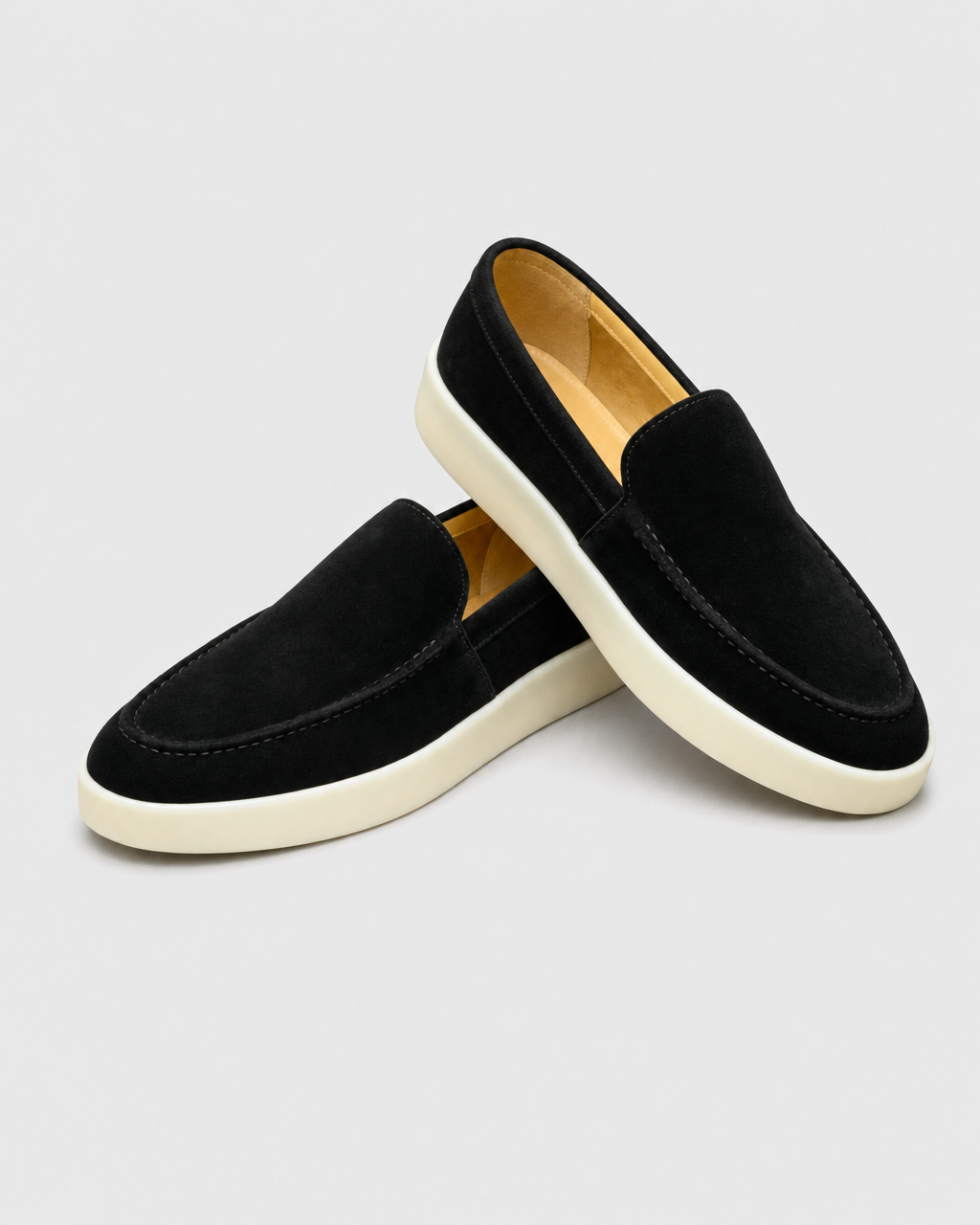 Pair of black slip on