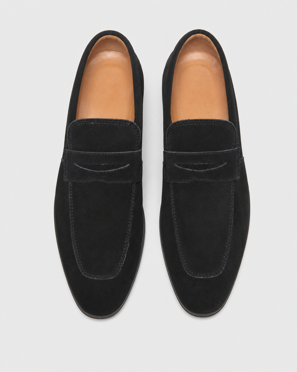 Black slip on top view