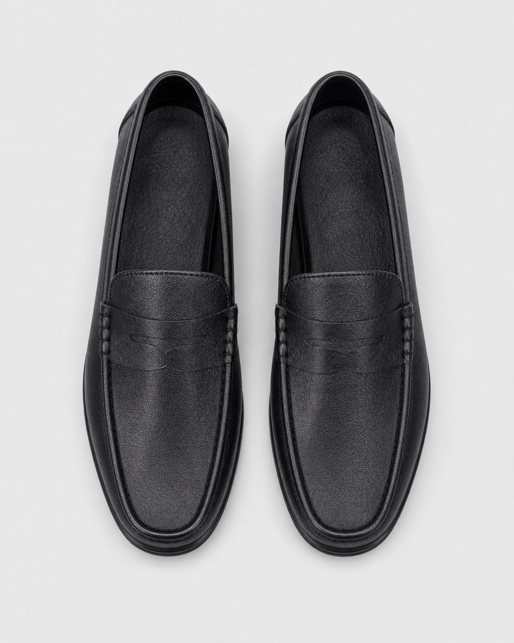 Black slip on top view