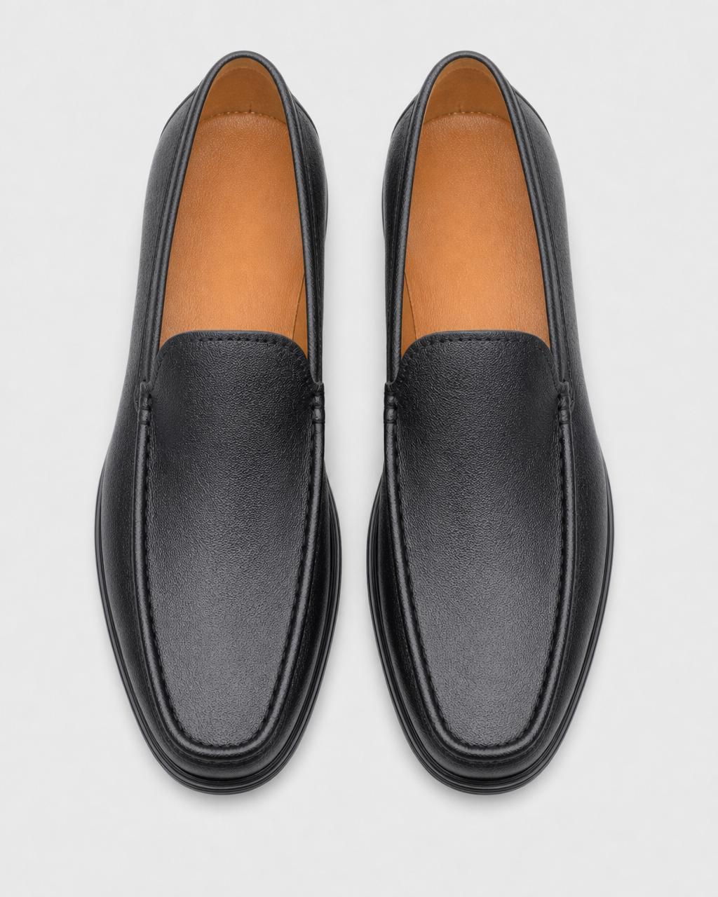 Black slip on top view