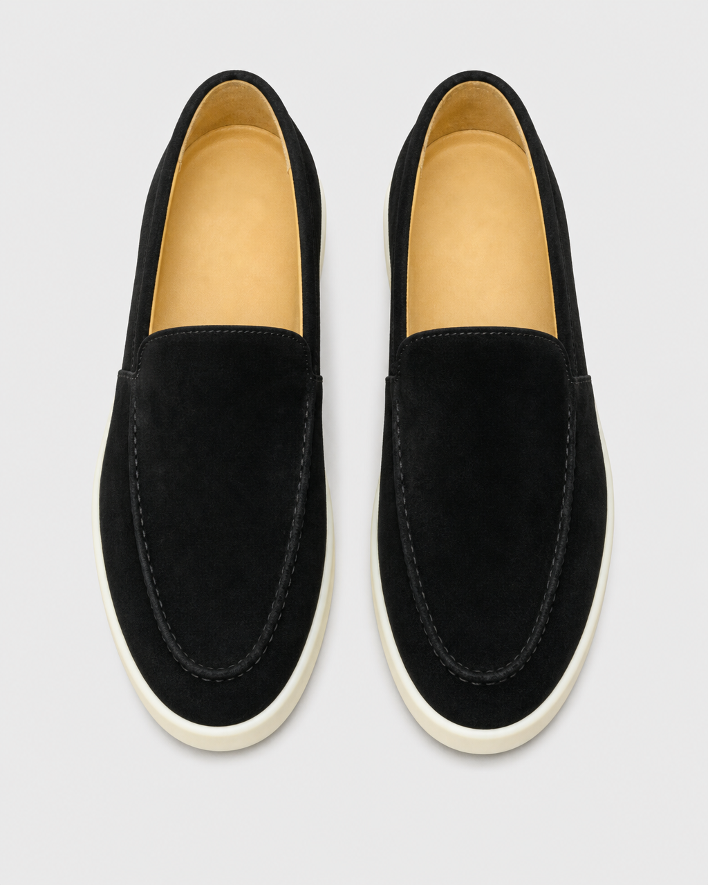 Black slip on top view