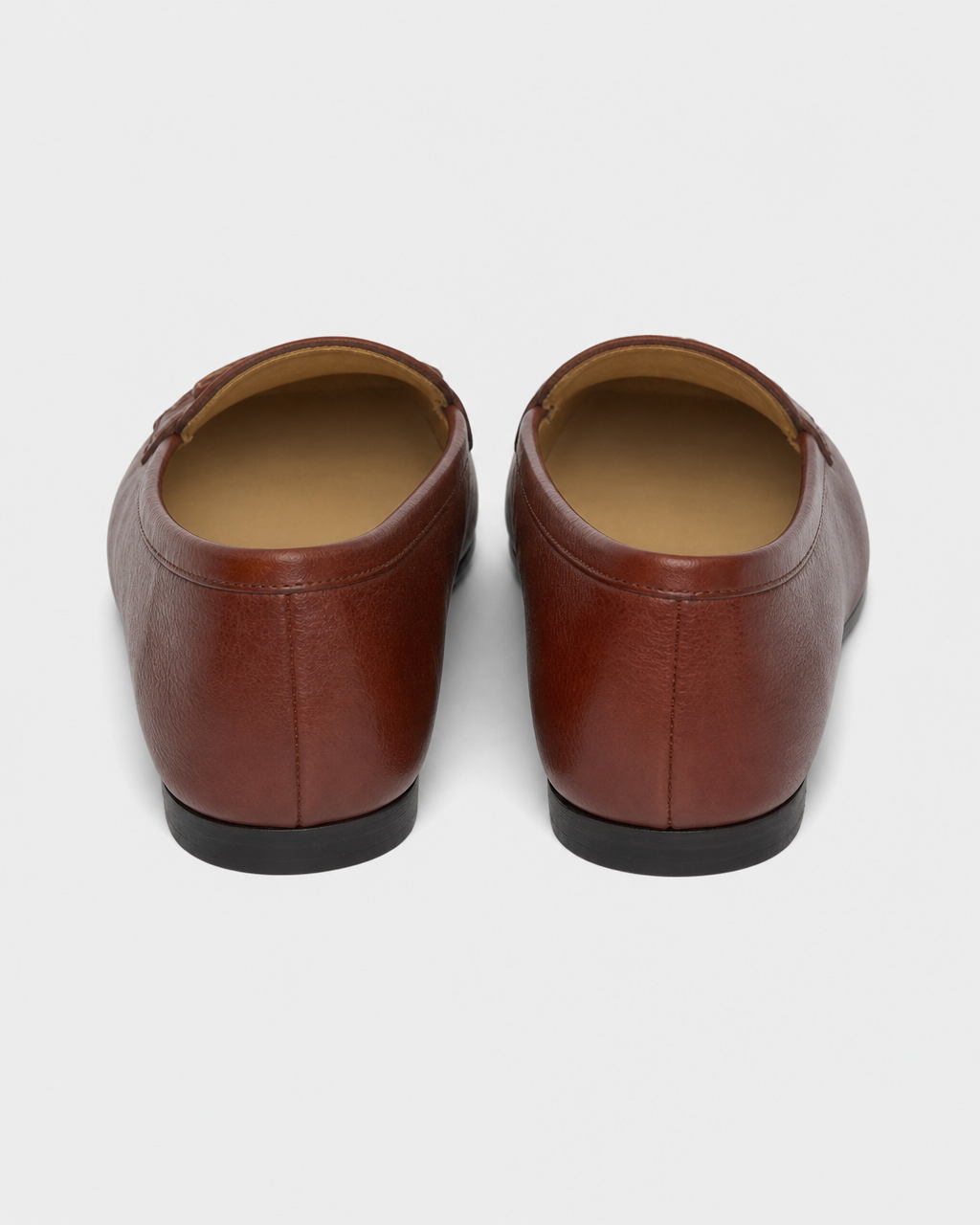 Burgundy flat heel view