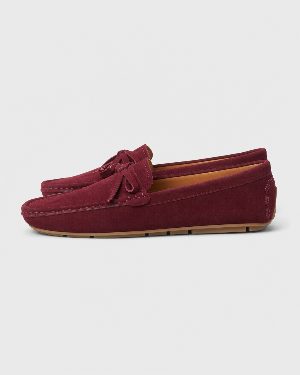 Burgundy flat side view