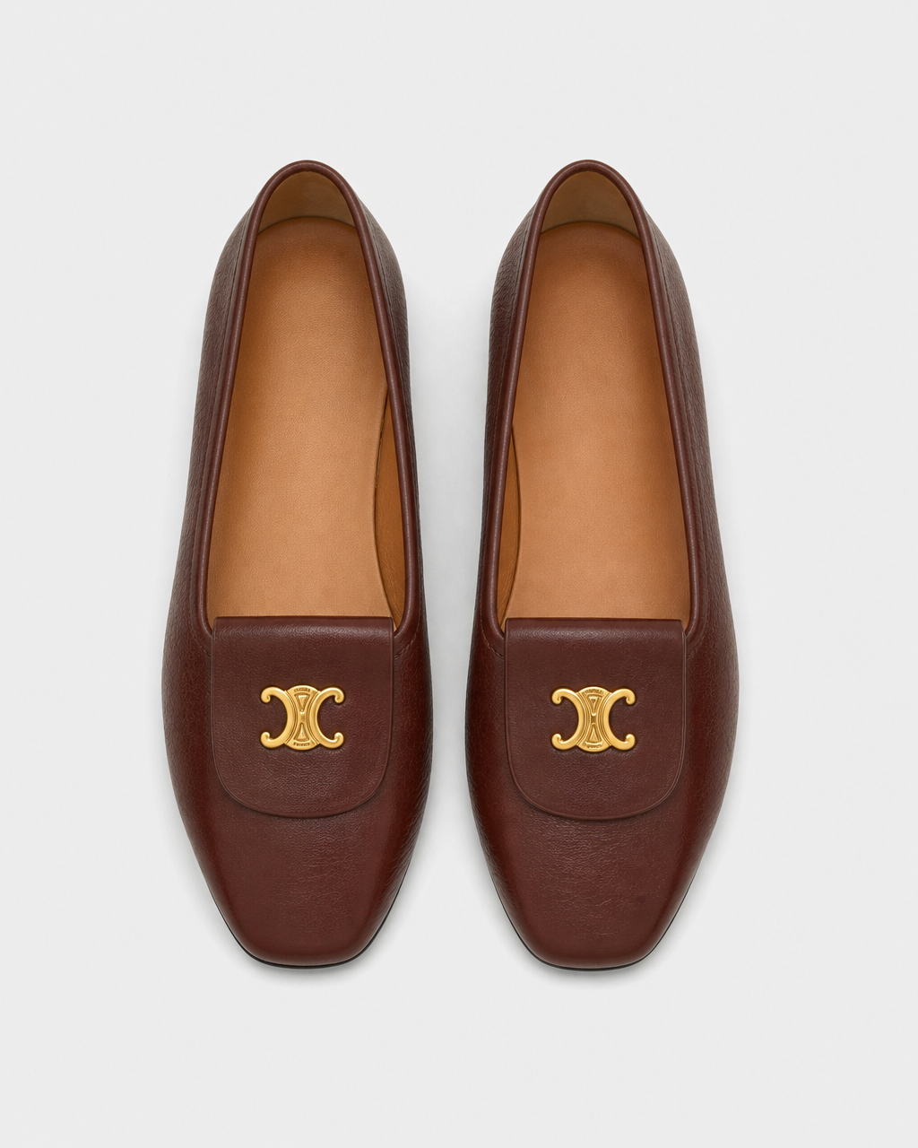 Burgundy flat top view