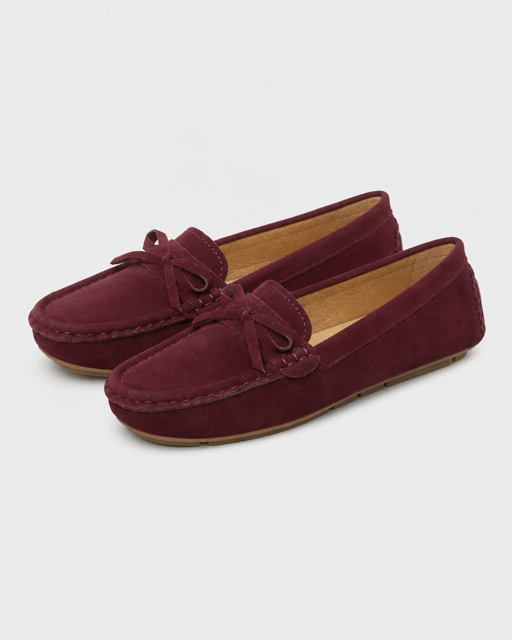 Burgundy flat
