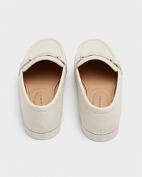 Cream flat heel view