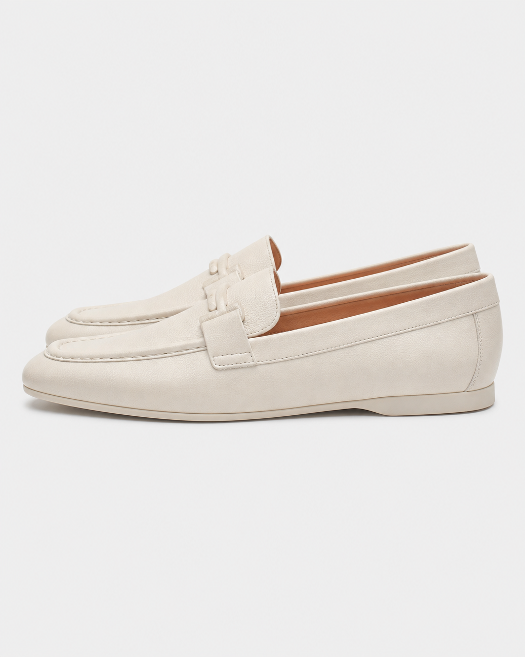Cream flat side view