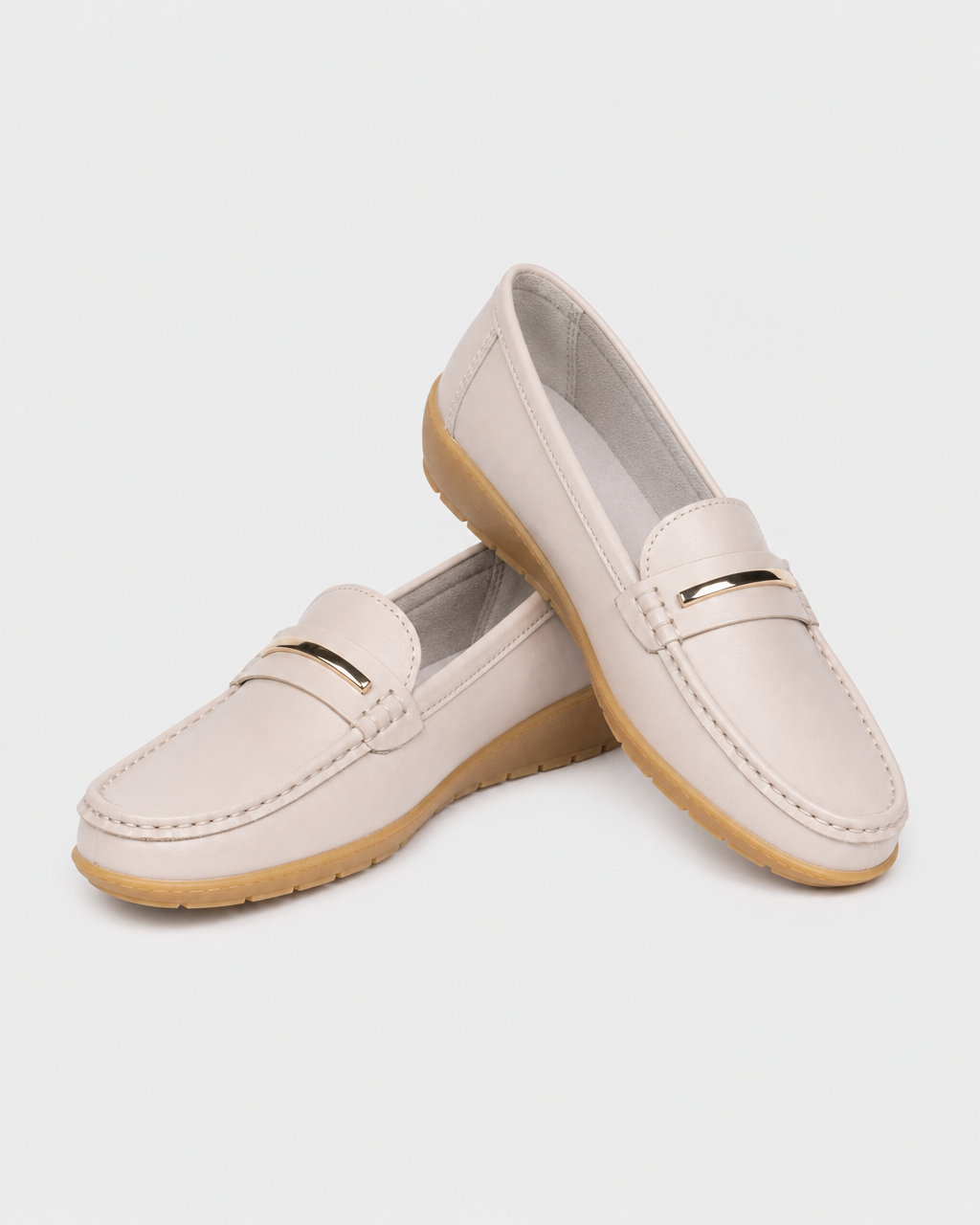 Pair of cream platform