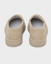 Cream slip on heel view