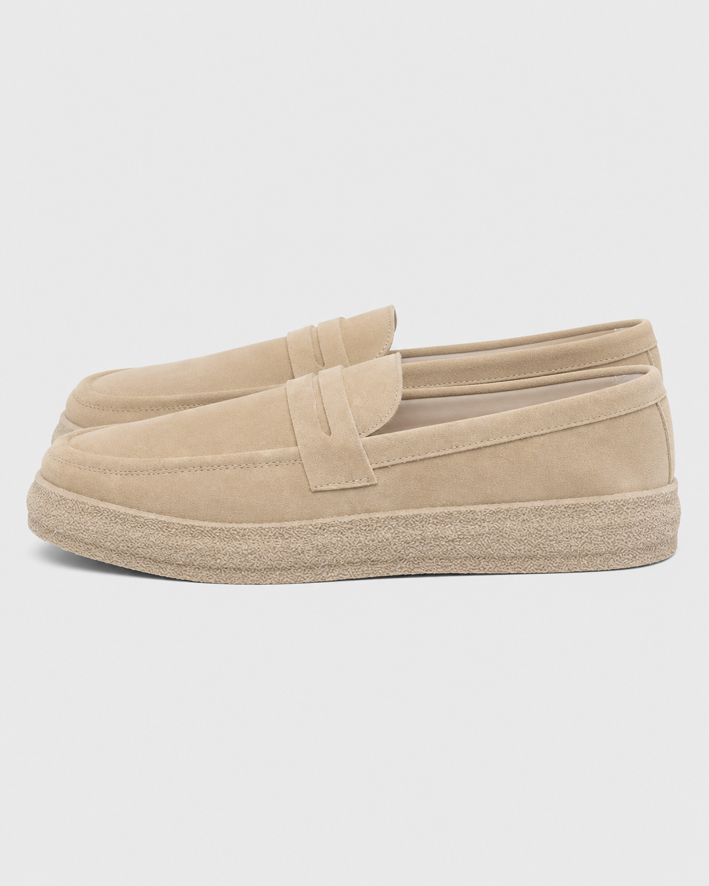 Cream slip on side view