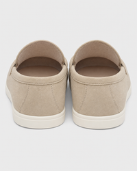 Cream tassel heel view