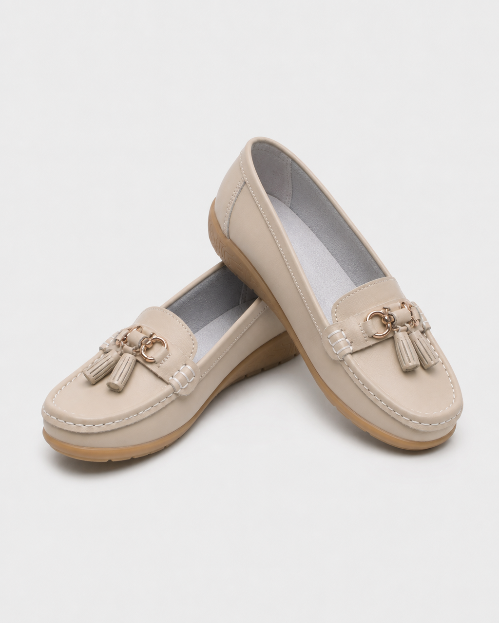 Pair of cream tassel