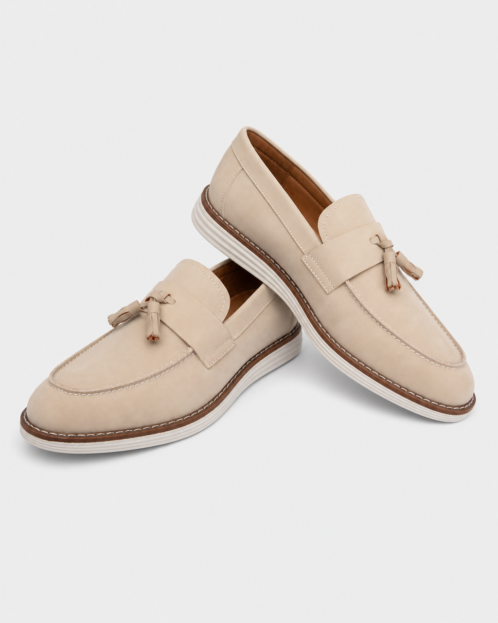 Pair of cream tassel