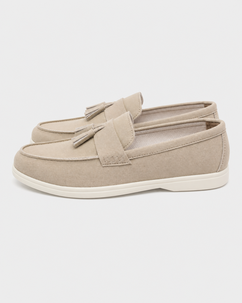Cream tassel side view