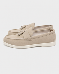 Cream tassel side view