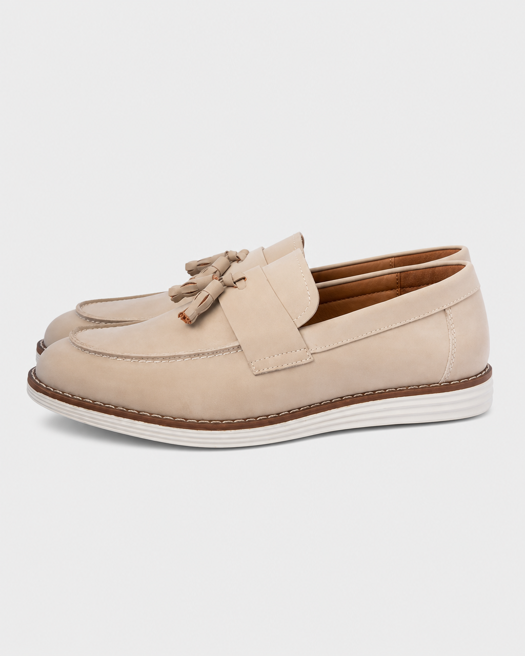 Cream tassel side view