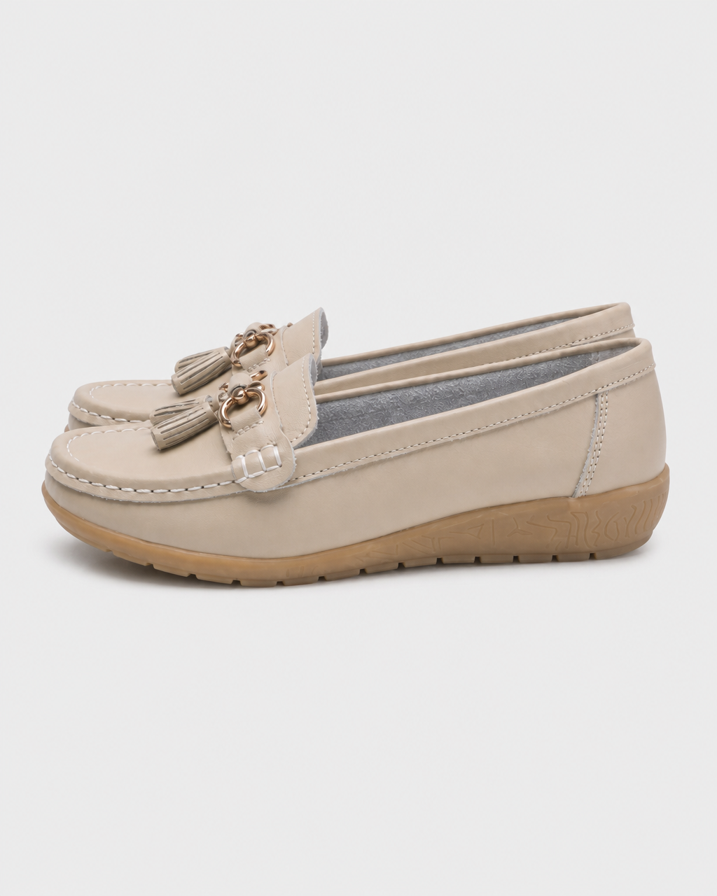 Cream tassel side view