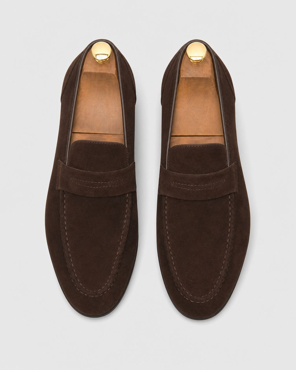 Dark brown driving top view