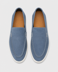 Denim blue slip on top view