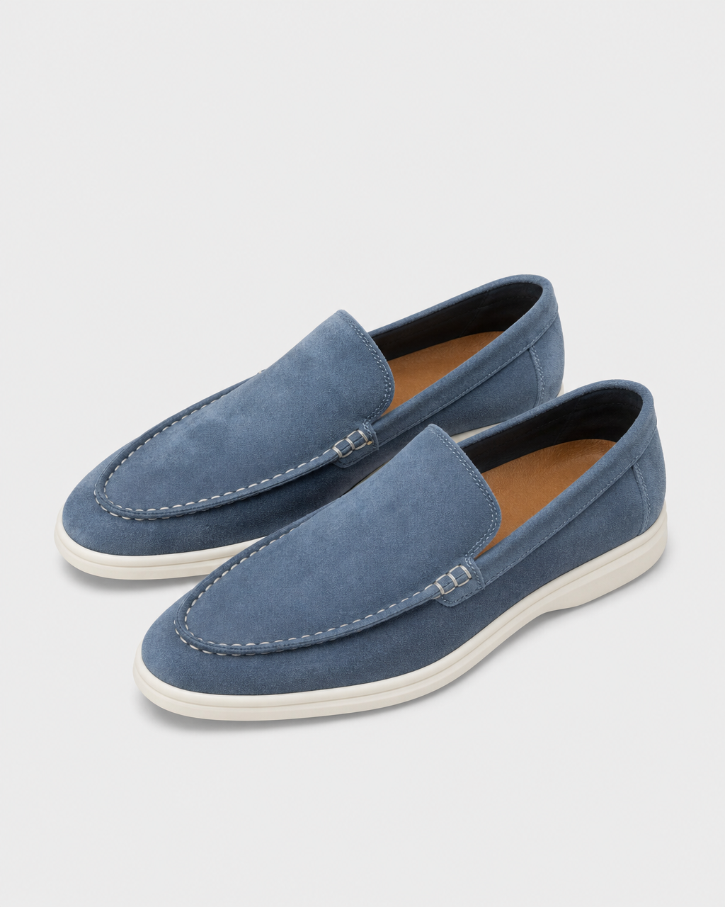 Denim blue slip on