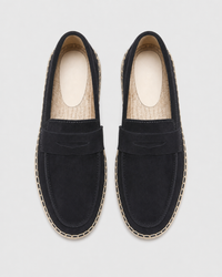Navy espadrille top view
