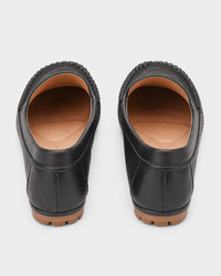 Navy flat heel view