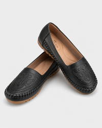 Pair of navy flat