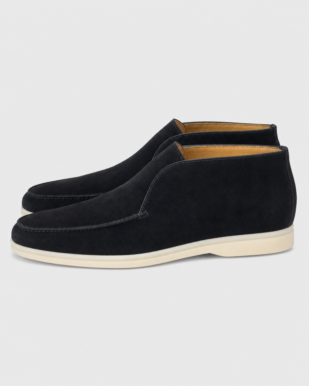 Navy high top side view