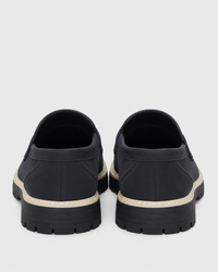 Navy platform heel view