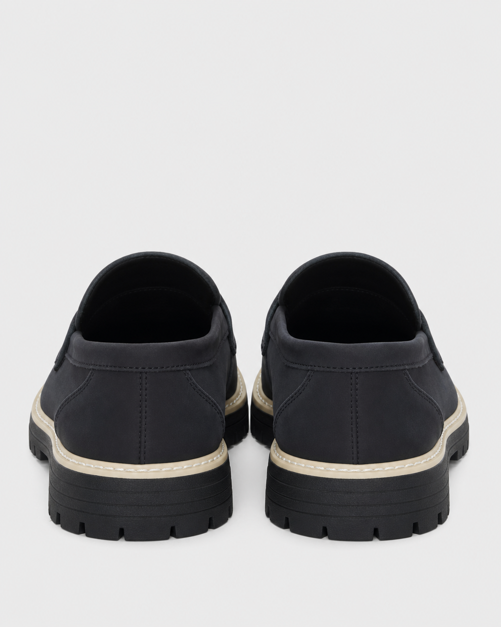 Navy platform heel view