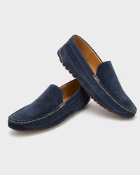 Pair of navy slip on